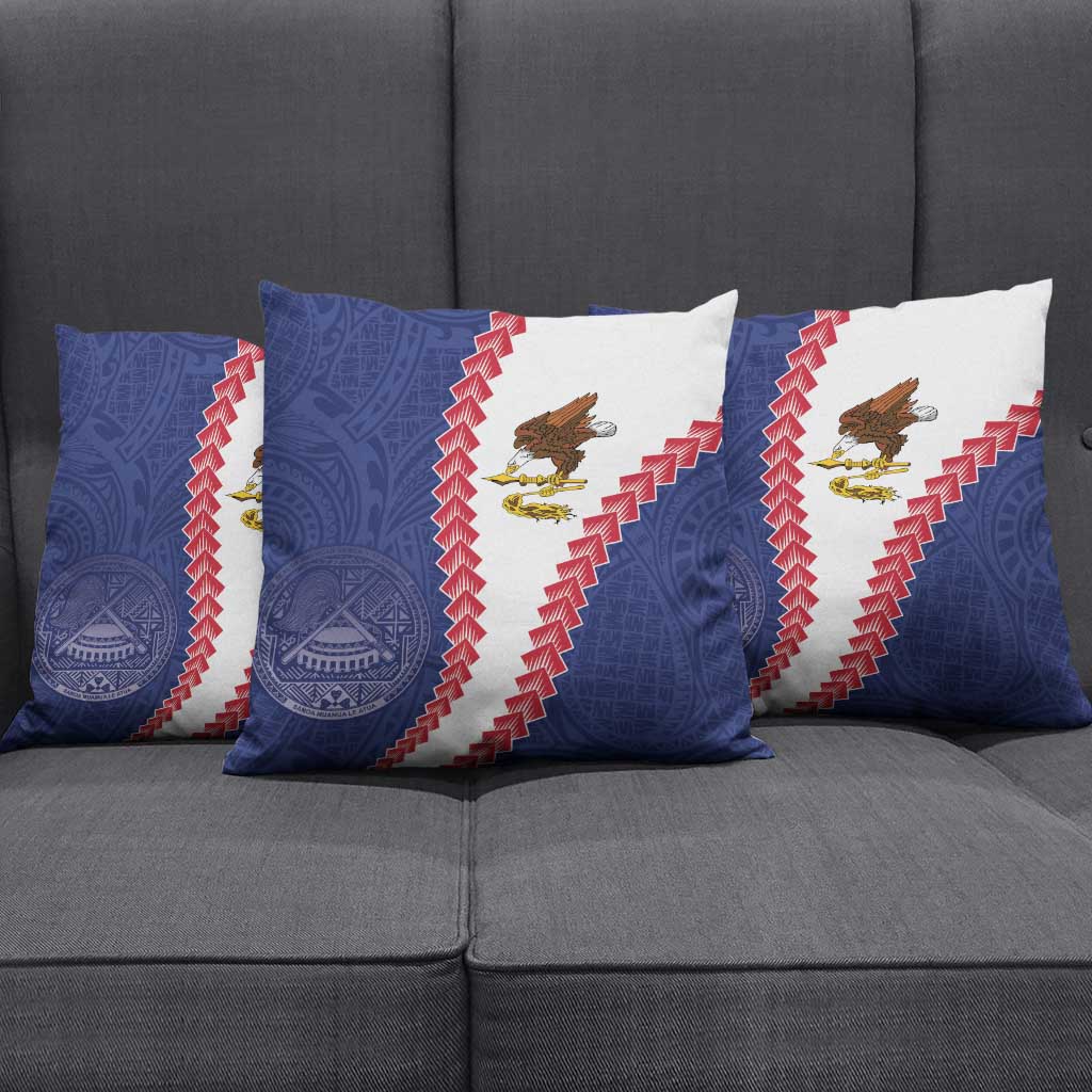 American Samoa Eagle Pillow Cover Polynesian Tribal Pattern Curve Style LT05 - Polynesian Pride