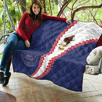 American Samoa Eagle Quilt Polynesian Tribal Pattern Curve Style LT05 - Polynesian Pride