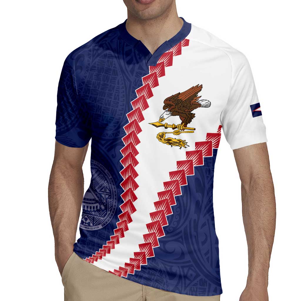 American Samoa Eagle Rugby Jersey Polynesian Tribal Pattern Curve Style LT05 - Polynesian Pride