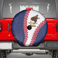 American Samoa Eagle Spare Tire Cover Polynesian Tribal Pattern Curve Style LT05 - Polynesian Pride