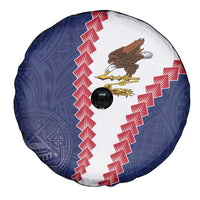 American Samoa Eagle Spare Tire Cover Polynesian Tribal Pattern Curve Style LT05 - Polynesian Pride