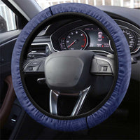 American Samoa Eagle Steering Wheel Cover Polynesian Tribal Pattern Curve Style