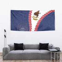 American Samoa Eagle Tapestry Polynesian Tribal Pattern Curve Style LT05 - Polynesian Pride