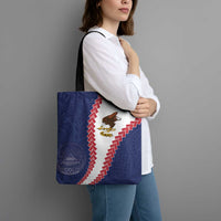 American Samoa Eagle Tote Bag Polynesian Tribal Pattern Curve Style LT05 - Polynesian Pride