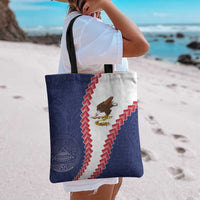 American Samoa Eagle Tote Bag Polynesian Tribal Pattern Curve Style LT05 - Polynesian Pride