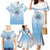 Micronesia Constitution Day Family Matching Mermaid Dress and Hawaiian Shirt Polynesian Tribal Tattoo Simple Style