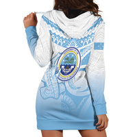 Micronesia Constitution Day Hoodie Dress Polynesian Tribal Tattoo Simple Style LT05 - Polynesian Pride