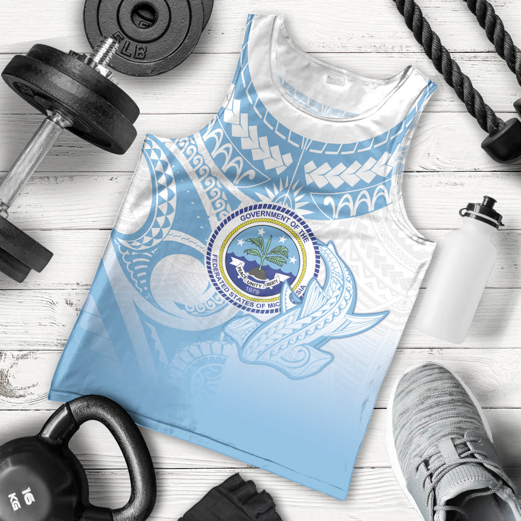 Micronesia Constitution Day Men Tank Top Polynesian Tribal Tattoo Simple Style LT05 - Polynesian Pride