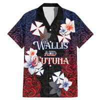 Wallis and Futuna Uvea Family Matching Mermaid Dress and Hawaiian Shirt Victory Day With Frangipani