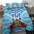 Fiji Ratu Sir Lala Sukuna Day Bedding Set Hibiscus Tapa Pattern