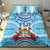 Fiji Ratu Sir Lala Sukuna Day Bedding Set Hibiscus Tapa Pattern