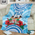 Fiji Ratu Sir Lala Sukuna Day Blanket Hibiscus Tapa Pattern