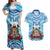 Personalised Fiji Ratu Sir Lala Sukuna Day Couples Matching Off Shoulder Maxi Dress and Hawaiian Shirt Hibiscus Tapa Pattern