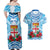 Personalised Fiji Ratu Sir Lala Sukuna Day Couples Matching Off Shoulder Maxi Dress and Hawaiian Shirt Hibiscus Tapa Pattern