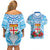 Personalised Fiji Ratu Sir Lala Sukuna Day Couples Matching Off Shoulder Short Dress and Hawaiian Shirt Hibiscus Tapa Pattern