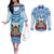 Personalised Fiji Ratu Sir Lala Sukuna Day Couples Matching Off The Shoulder Long Sleeve Dress and Long Sleeve Button Shirt Hibiscus Tapa Pattern