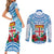 Personalised Fiji Ratu Sir Lala Sukuna Day Couples Matching Short Sleeve Bodycon Dress and Long Sleeve Button Shirt Hibiscus Tapa Pattern