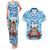 Personalised Fiji Ratu Sir Lala Sukuna Day Couples Matching Tank Maxi Dress and Hawaiian Shirt Hibiscus Tapa Pattern