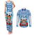 Personalised Fiji Ratu Sir Lala Sukuna Day Couples Matching Tank Maxi Dress and Long Sleeve Button Shirt Hibiscus Tapa Pattern