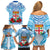 Personalised Fiji Ratu Sir Lala Sukuna Day Family Matching Off Shoulder Short Dress and Hawaiian Shirt Hibiscus Tapa Pattern