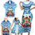 Personalised Fiji Ratu Sir Lala Sukuna Day Family Matching Short Sleeve Bodycon Dress and Hawaiian Shirt Hibiscus Tapa Pattern