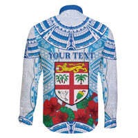 Personalised Fiji Ratu Sir Lala Sukuna Day Family Matching Short Sleeve Bodycon Dress and Hawaiian Shirt Hibiscus Tapa Pattern