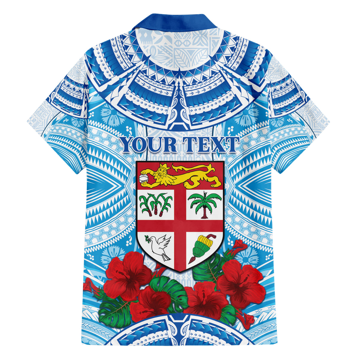 Personalised Fiji Ratu Sir Lala Sukuna Day Hawaiian Shirt Hibiscus Tapa Pattern