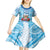 Personalised Fiji Ratu Sir Lala Sukuna Day Kid Short Sleeve Dress Hibiscus Tapa Pattern