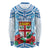 Personalised Fiji Ratu Sir Lala Sukuna Day Long Sleeve Shirt Hibiscus Tapa Pattern