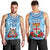 Personalised Fiji Ratu Sir Lala Sukuna Day Men Tank Top Hibiscus Tapa Pattern