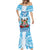 Personalised Fiji Ratu Sir Lala Sukuna Day Mermaid Dress Hibiscus Tapa Pattern