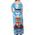 Personalised Fiji Ratu Sir Lala Sukuna Day Off Shoulder Maxi Dress Hibiscus Tapa Pattern