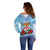 Personalised Fiji Ratu Sir Lala Sukuna Day Off Shoulder Sweater Hibiscus Tapa Pattern