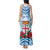 Personalised Fiji Ratu Sir Lala Sukuna Day Tank Maxi Dress Hibiscus Tapa Pattern