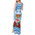 Personalised Fiji Ratu Sir Lala Sukuna Day Tank Maxi Dress Hibiscus Tapa Pattern