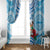 Fiji Ratu Sir Lala Sukuna Day Window Curtain Hibiscus Tapa Pattern