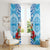 Fiji Ratu Sir Lala Sukuna Day Window Curtain Hibiscus Tapa Pattern