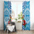 Fiji Ratu Sir Lala Sukuna Day Window Curtain Hibiscus Tapa Pattern