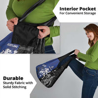 New Zealand And Scotland Rugby Grocery Bag Maori Tiki With Thistle Together