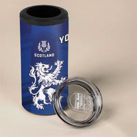 Fiji And Scotland Rugby Custom 4 in 1 Can Cooler Tumbler Fijian Palm Tree With Thistle Together