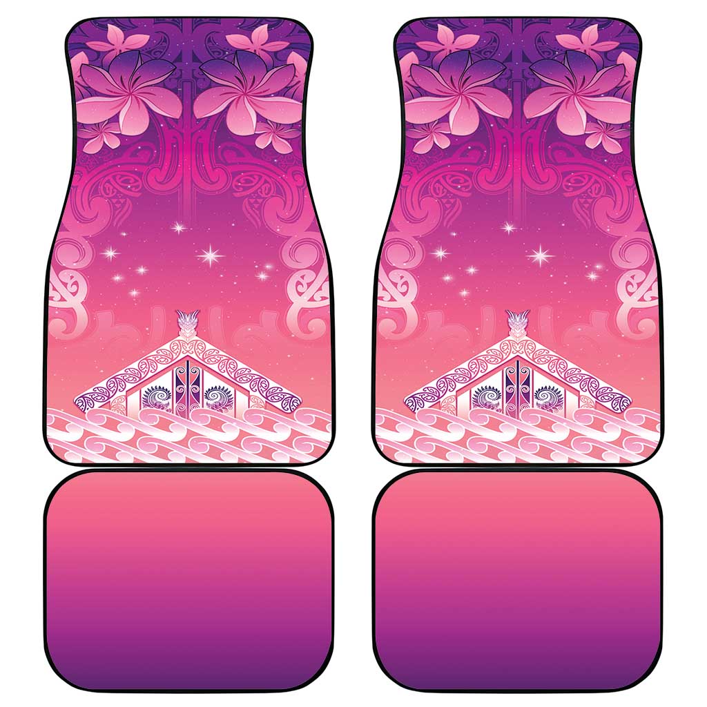 New Zealand Matariki Car Mats Maori Marae Purple Galaxy