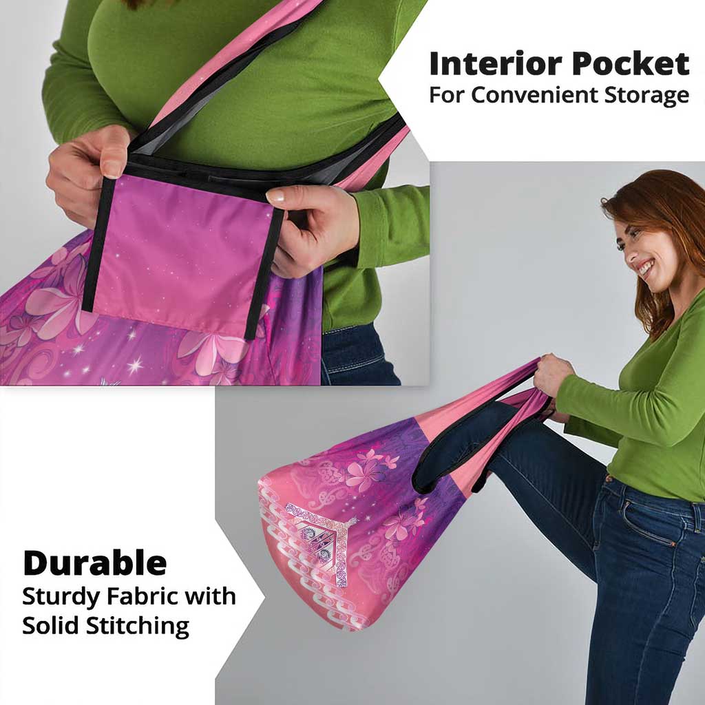 New Zealand Matariki Grocery Bag Maori Marae Purple Galaxy