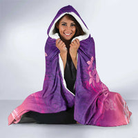 New Zealand Matariki Hooded Blanket Maori Marae Purple Galaxy