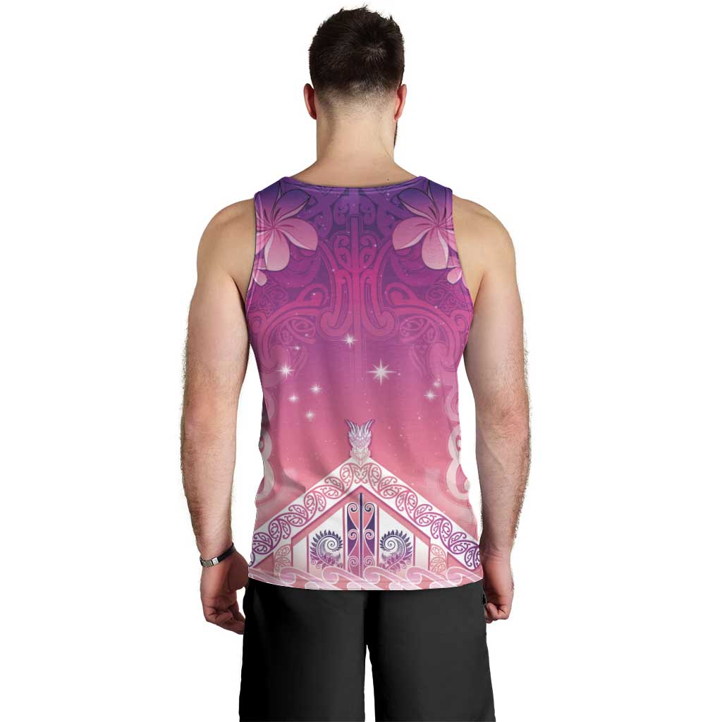 New Zealand Matariki Men Tank Top Maori Marae Purple Galaxy