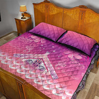 New Zealand Matariki Quilt Bed Set Maori Marae Purple Galaxy