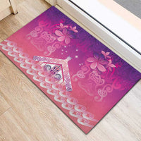 New Zealand Matariki Rubber Doormat Maori Marae Purple Galaxy