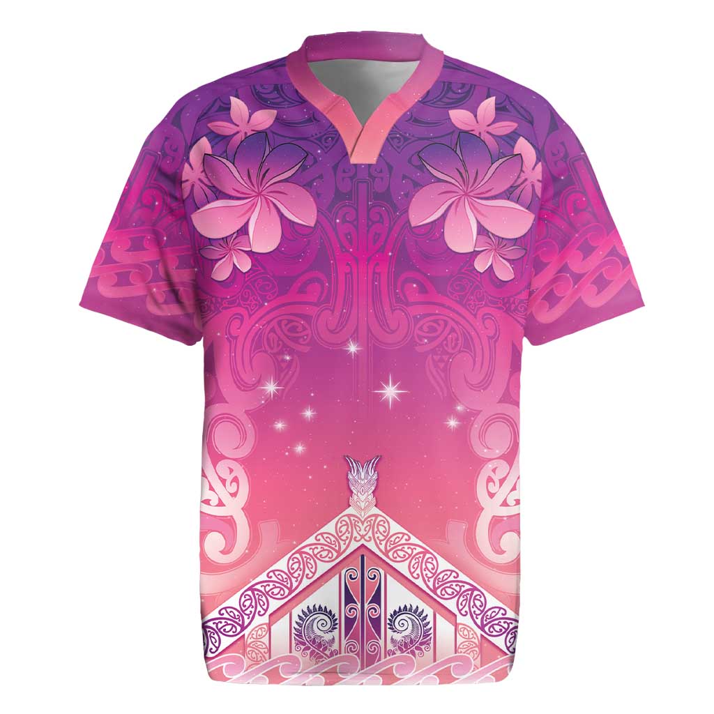 New Zealand Matariki Rugby Jersey Maori Marae Purple Galaxy