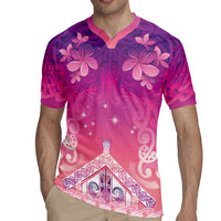 New Zealand Matariki Rugby Jersey Maori Marae Purple Galaxy