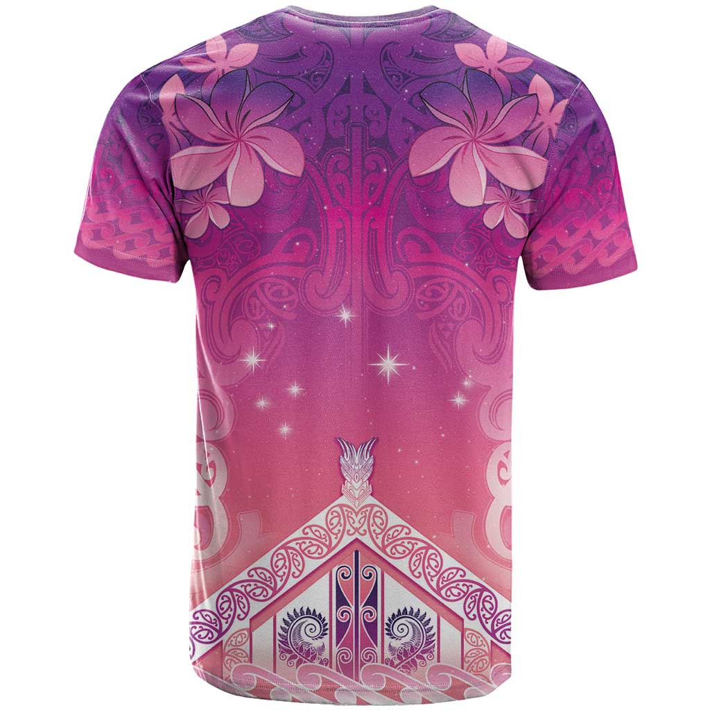 New Zealand Matariki T Shirt Maori Marae Purple Galaxy