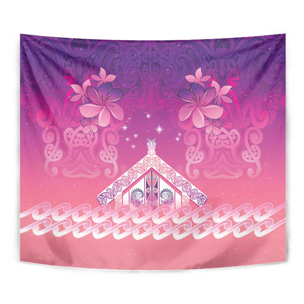 New Zealand Matariki Tapestry Maori Marae Purple Galaxy